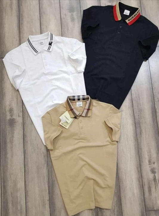 BURBERRY SHORT SLEEVED POLO SHIRT