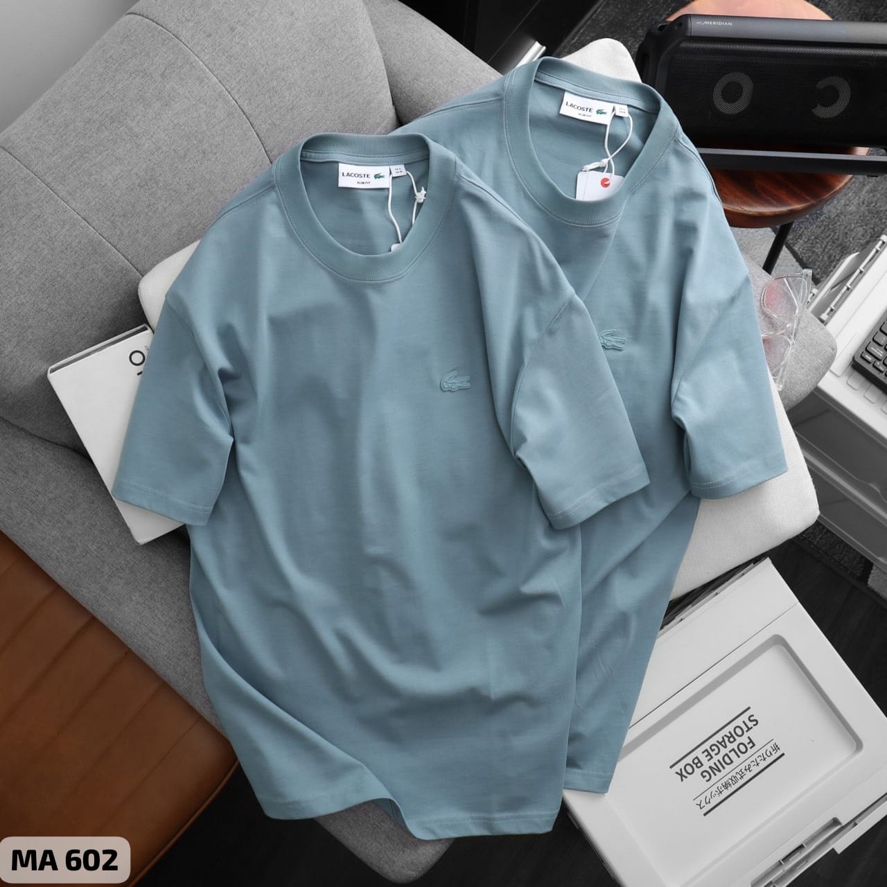 LACOSTE CREW NECK PLAIN T-SHIRT