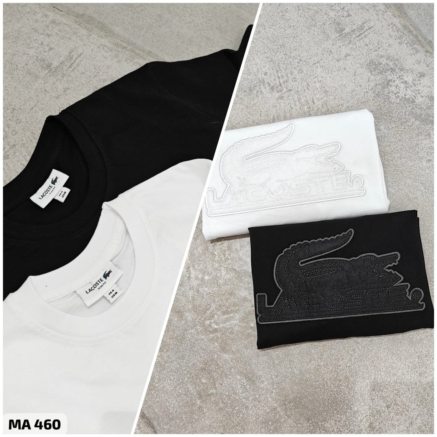 LACOSTE BIG LOGO CREW NECK T-SHIRT