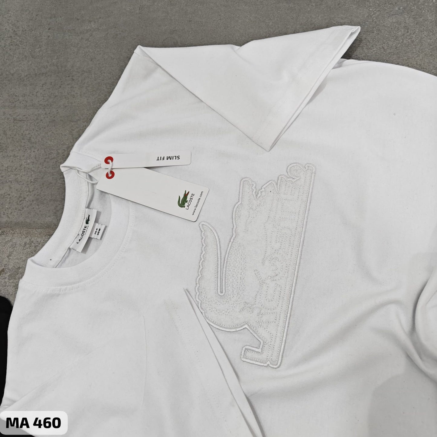 LACOSTE BIG LOGO CREW NECK T-SHIRT