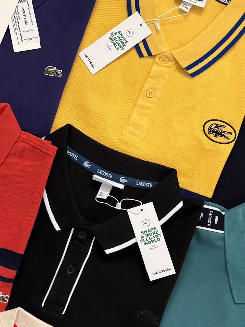 LACOSTE POLO SHORT SLEEVE SHIRT BIG SIZE