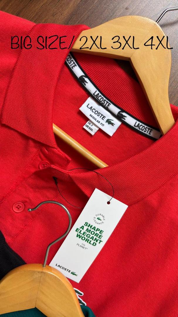 LACOSTE POLO SHORT SLEEVE SHIRT BIG SIZE
