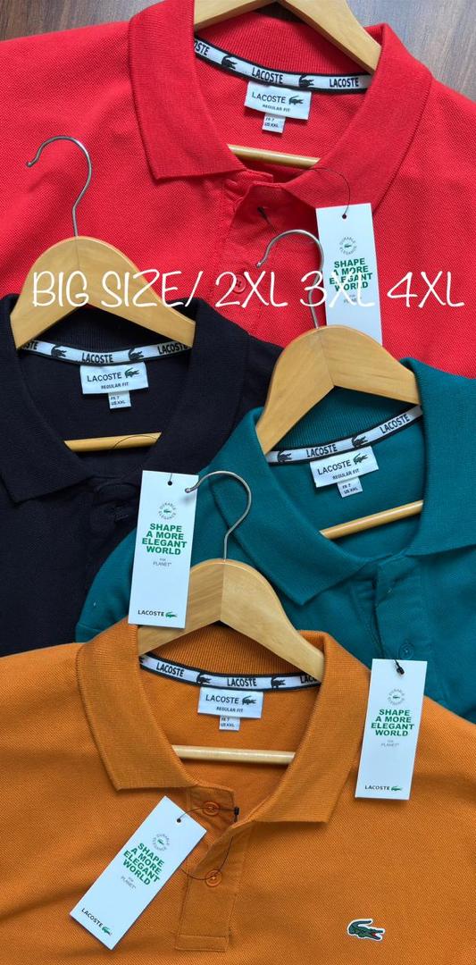 LACOSTE POLO SHORT SLEEVE SHIRT BIG SIZE